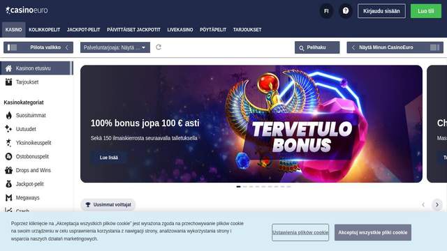 CasinoEuro casino screenshot
